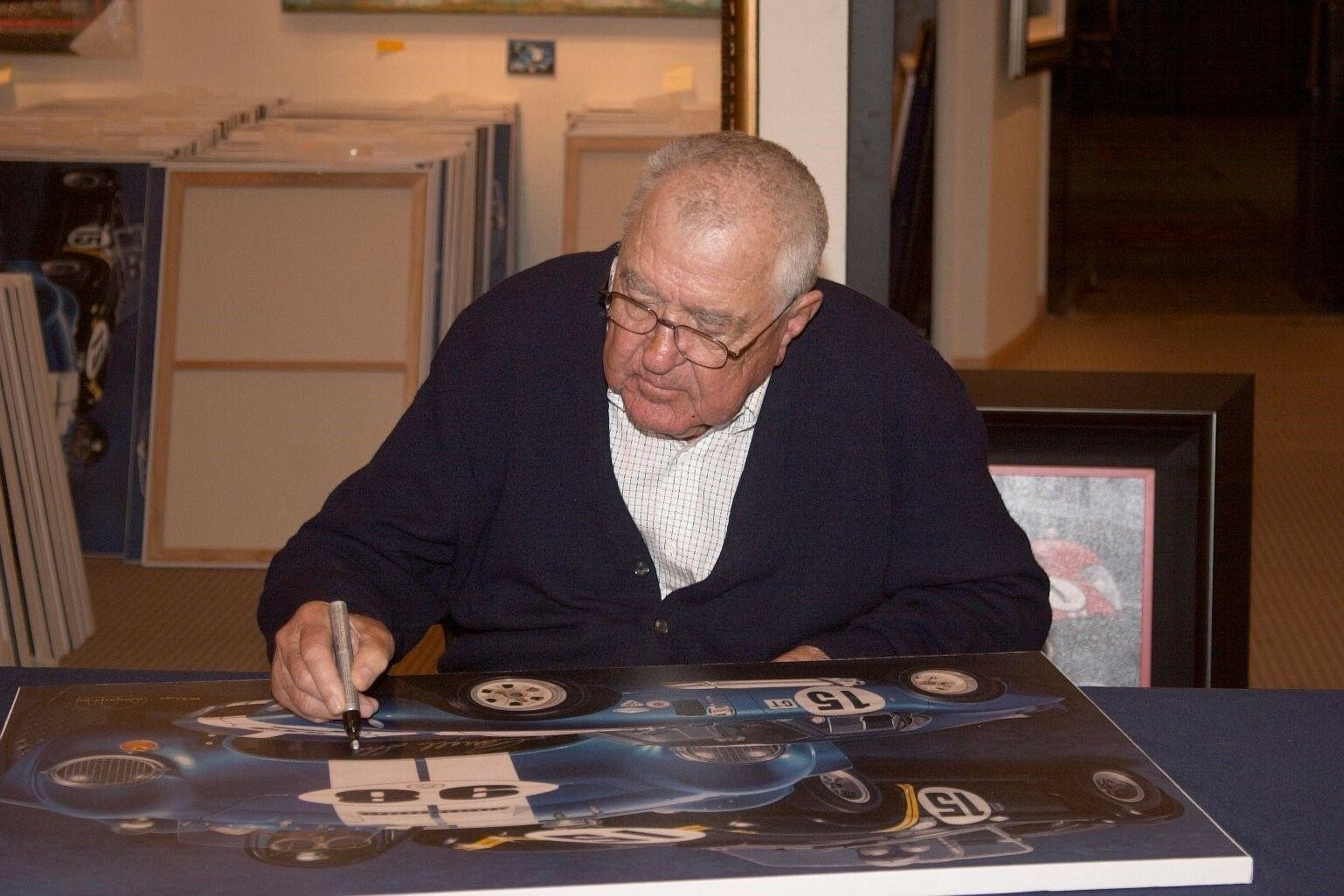 Bitten by the Snake by Danny Day Autographed by Carroll Shelby, Hill, and Gurney