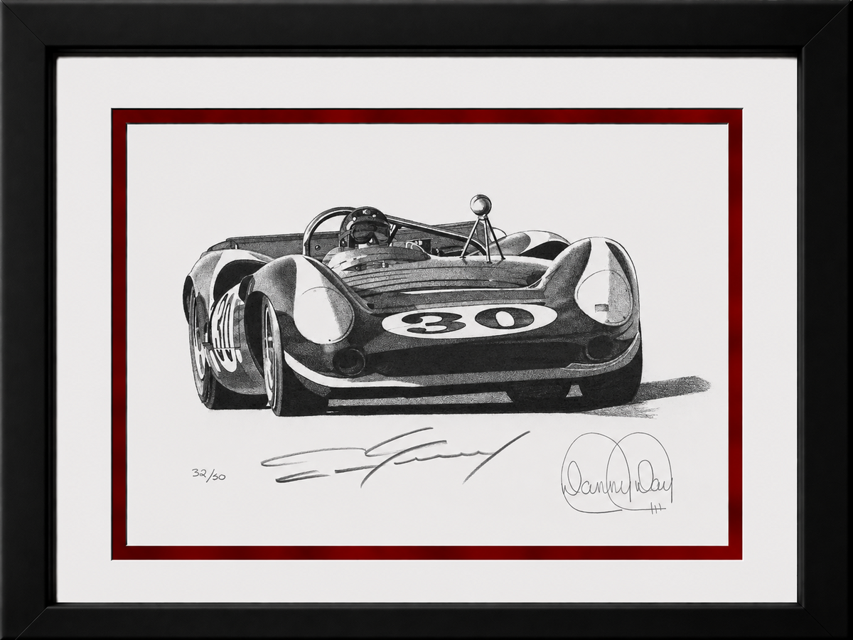 Lola T70 by Danny Day | Dan Gurney Autographed COA