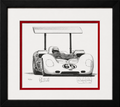 1966. Chaparral 2E by Danny Day | Phil Hill Autographed |