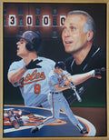 Cal Ripken Jr Original Oil Painting by Danny Day Orioles Baseball Framed 20x26