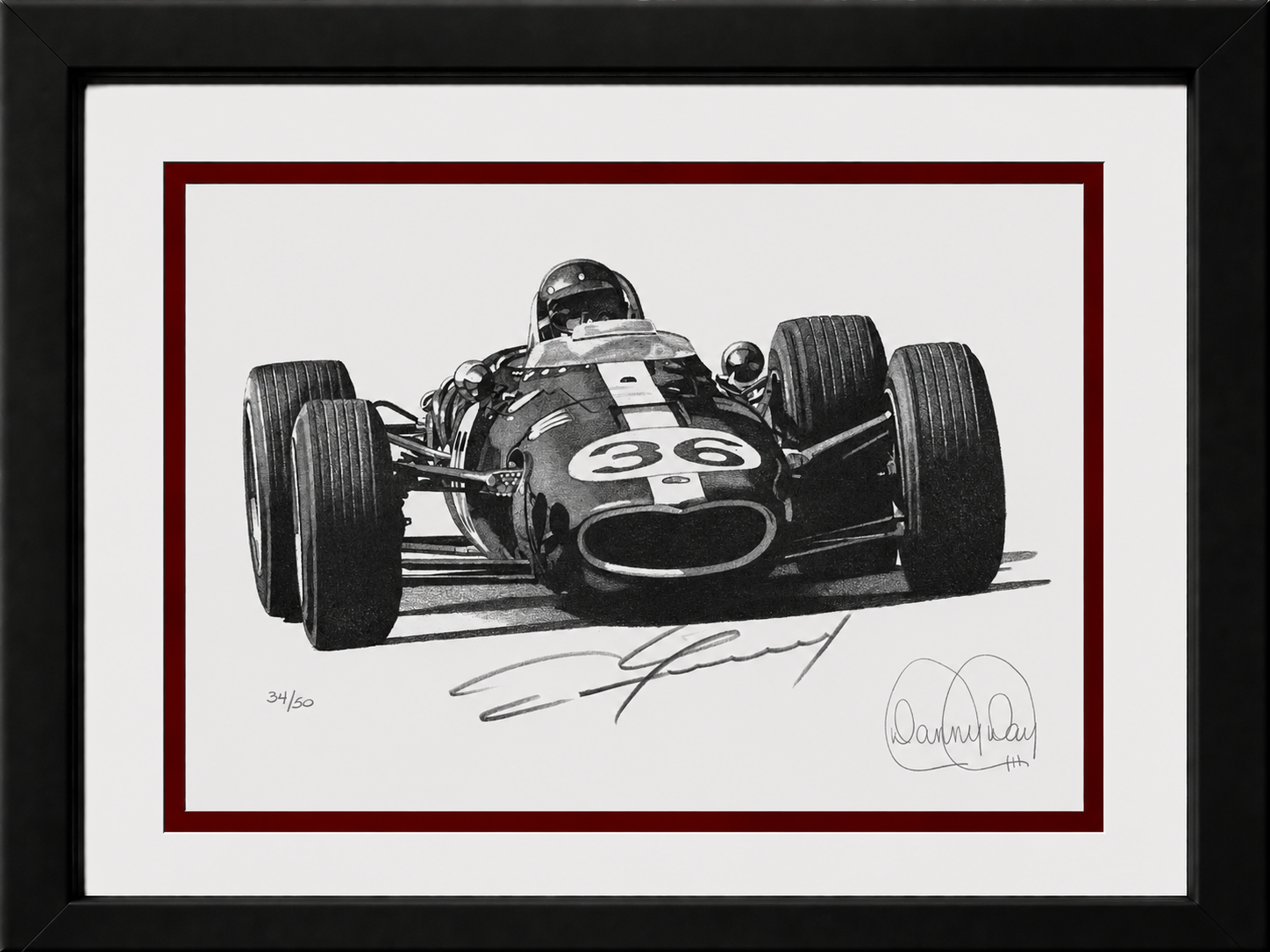 Gurney-Weslake Eagle #36 by Danny Day | Dan Gurney Autographed |