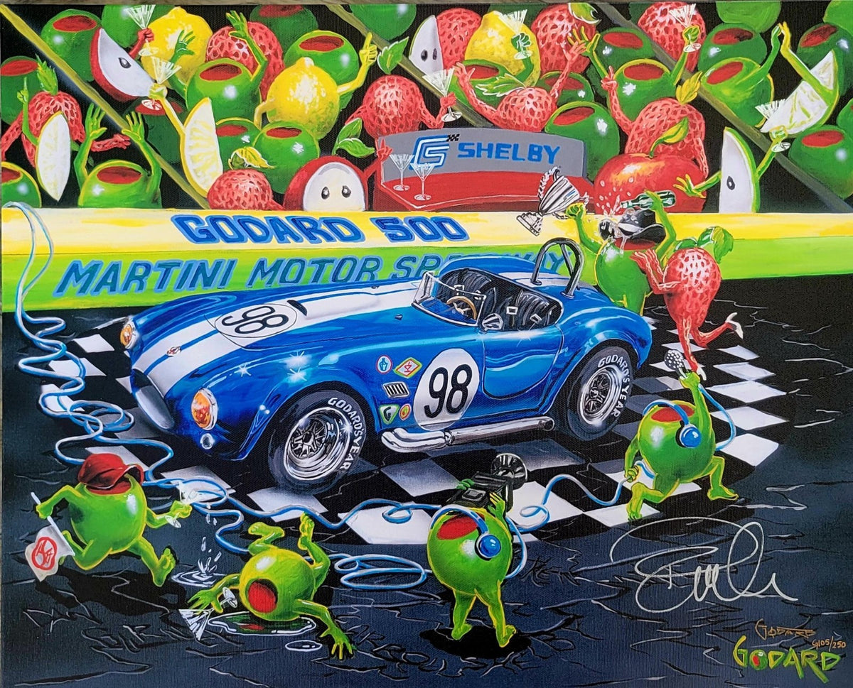 Michael Godard We Olive A Shelby G/250 Pamela Anderson Signed Cobra Canvas COA