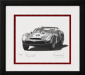 Ferrari 330 TRI/LM Chassis 0808 by Danny Day | Phil Hill Autographed | Framed