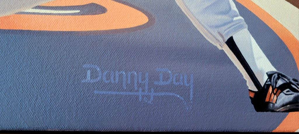 Cal Ripken Jr Original Oil Painting by Danny Day Orioles Baseball Framed 20x26