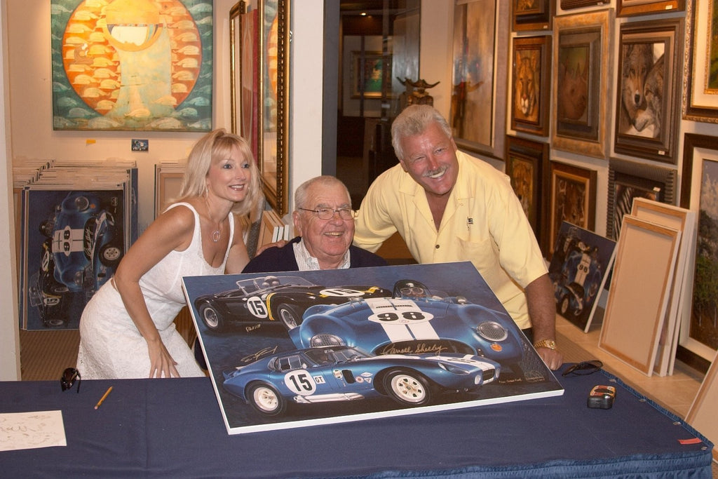 Bitten by the Snake Danny Day Art Carroll Shelby Signed Cobra Daytona + Bonu