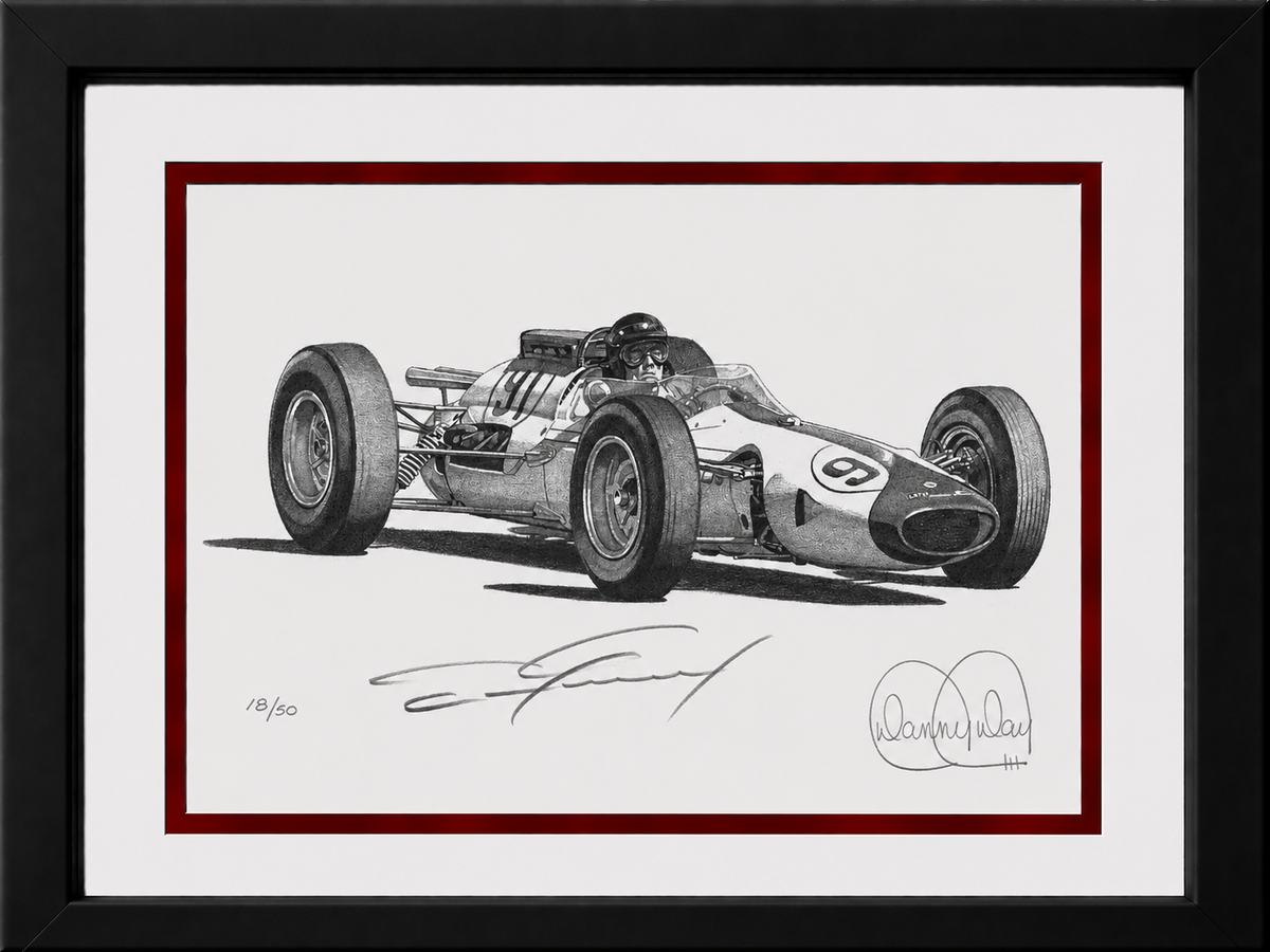 #91 Lola Ford Indy Car by Danny Day | Dan Gurney Autographed COA