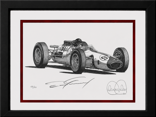 #91 Lola Ford Indy Car by Danny Day | Dan Gurney Autographed COA