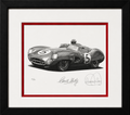 1959 Aston Martin DBR1 Le Mans Winner by Danny Day | Carroll Shelby Autographed