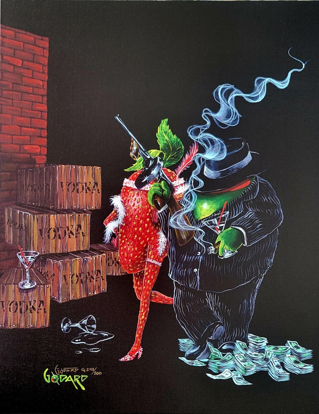 Michael Godard Ollie Capone G Edition Signed Giclee Canvas Publisher Archive COA