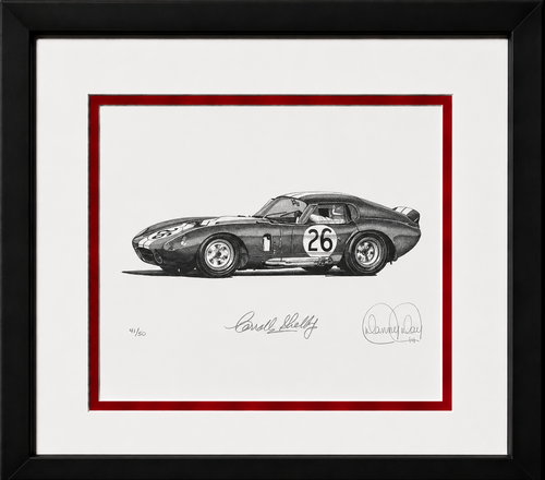 #26 Shelby Daytona Coupe by Danny Day | Carroll Shelby Autographed | Framed